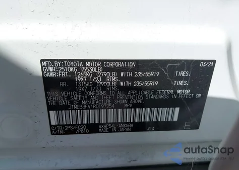 2024 Toyota Rav4 Prime Xse from USA, damaged, VIN JTMEB3FV1RD197254